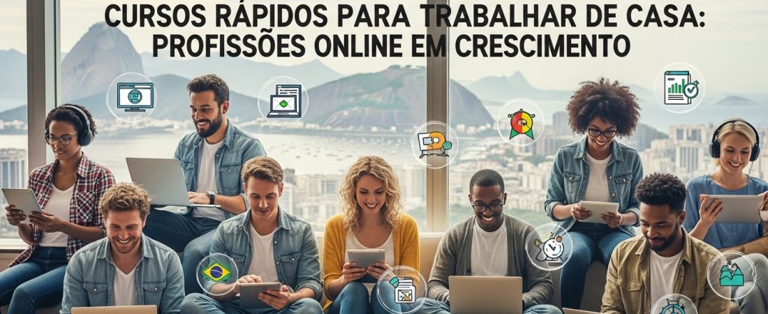 Cursos rápidos para trabalhar de casa: profissões online em crescimento