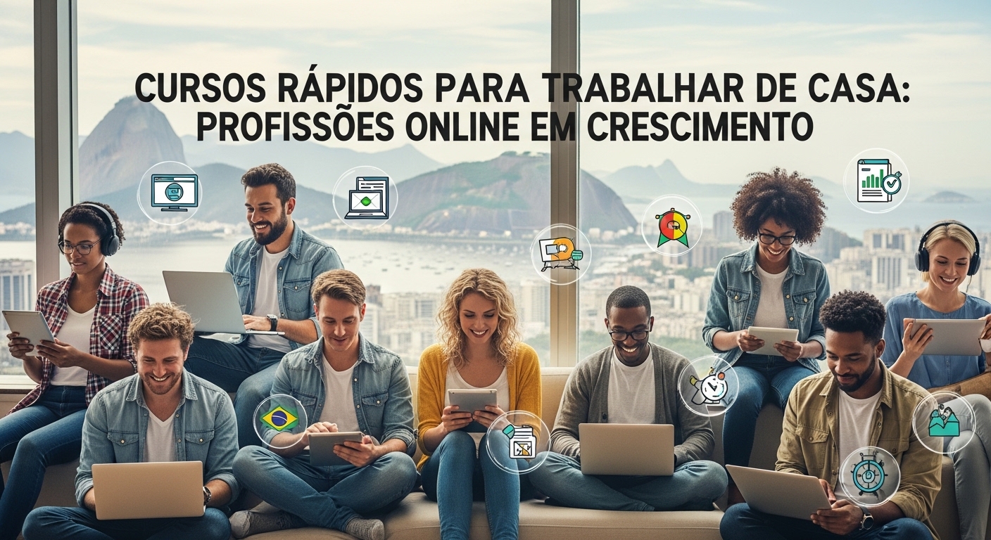 Cursos rápidos para trabalhar de casa: profissões online em crescimento